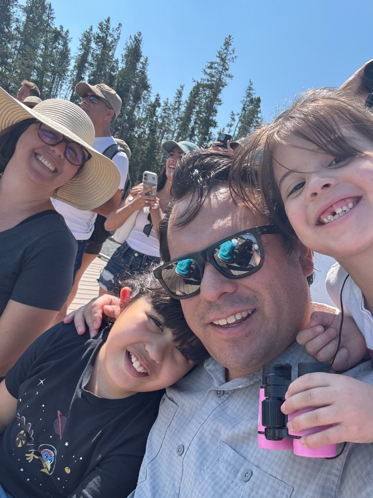 Justin Martinez with his wife Susie and their two daughters